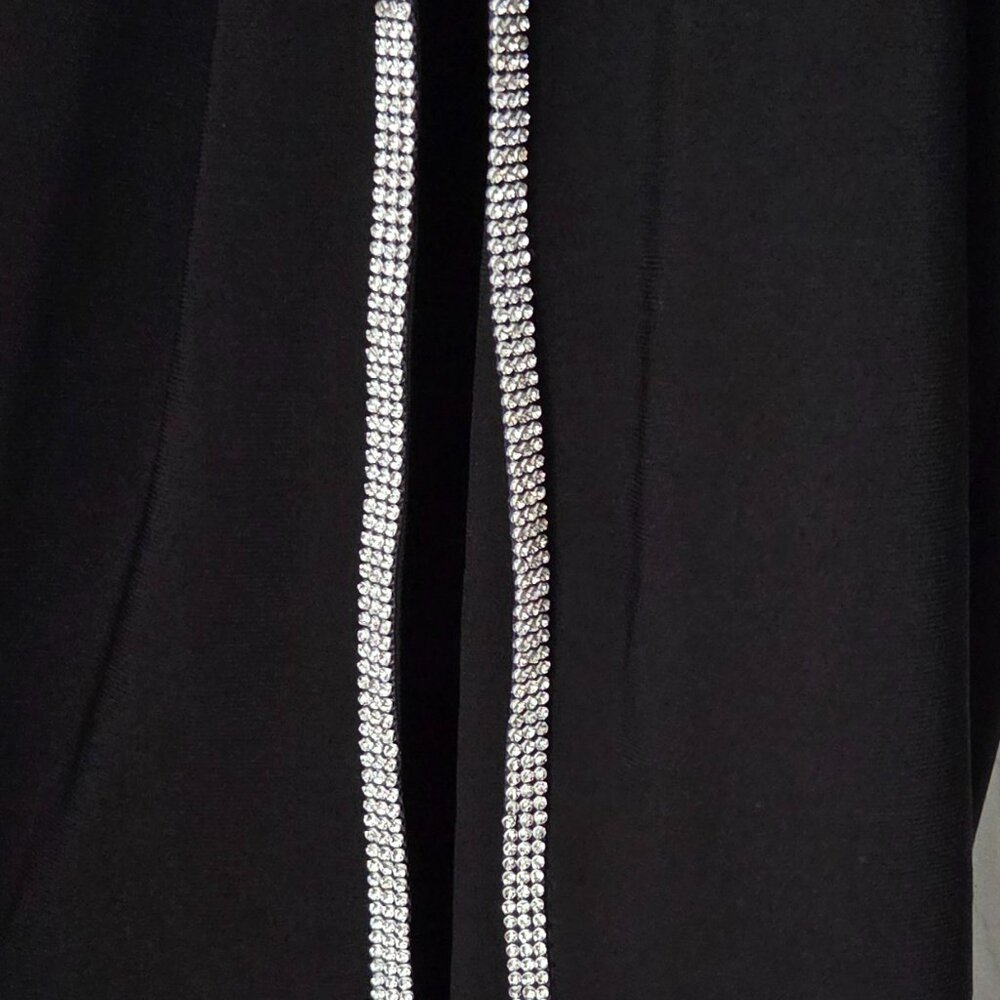 MSK Rhinestone Side-Slit Pants L - Picture 4 of 6